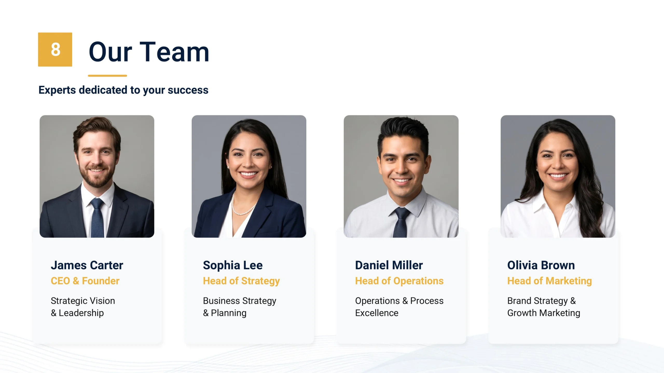 Business Growth Deck Our Team Scaled