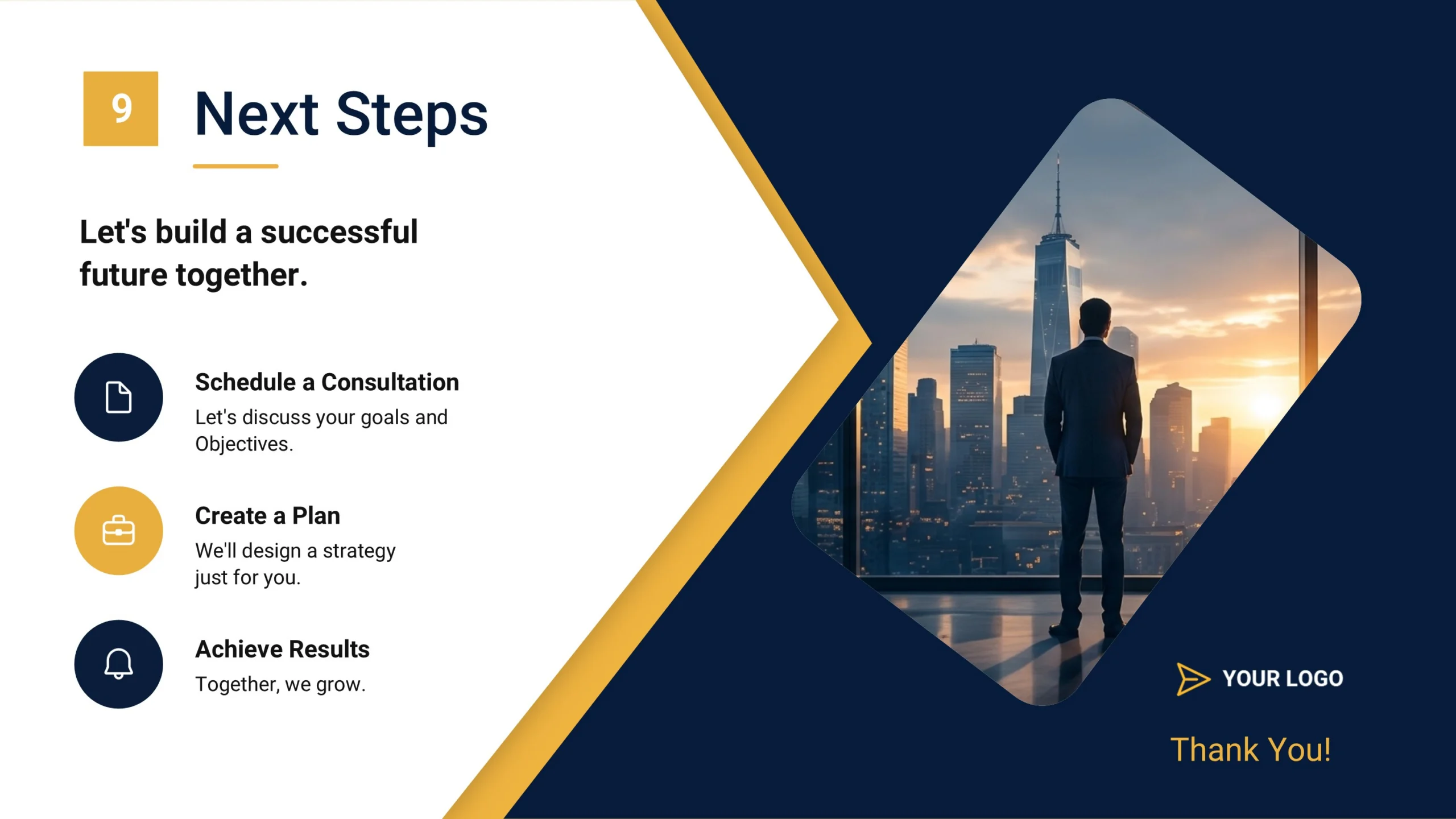 Professional Presentation Template Next Steps Scaled
