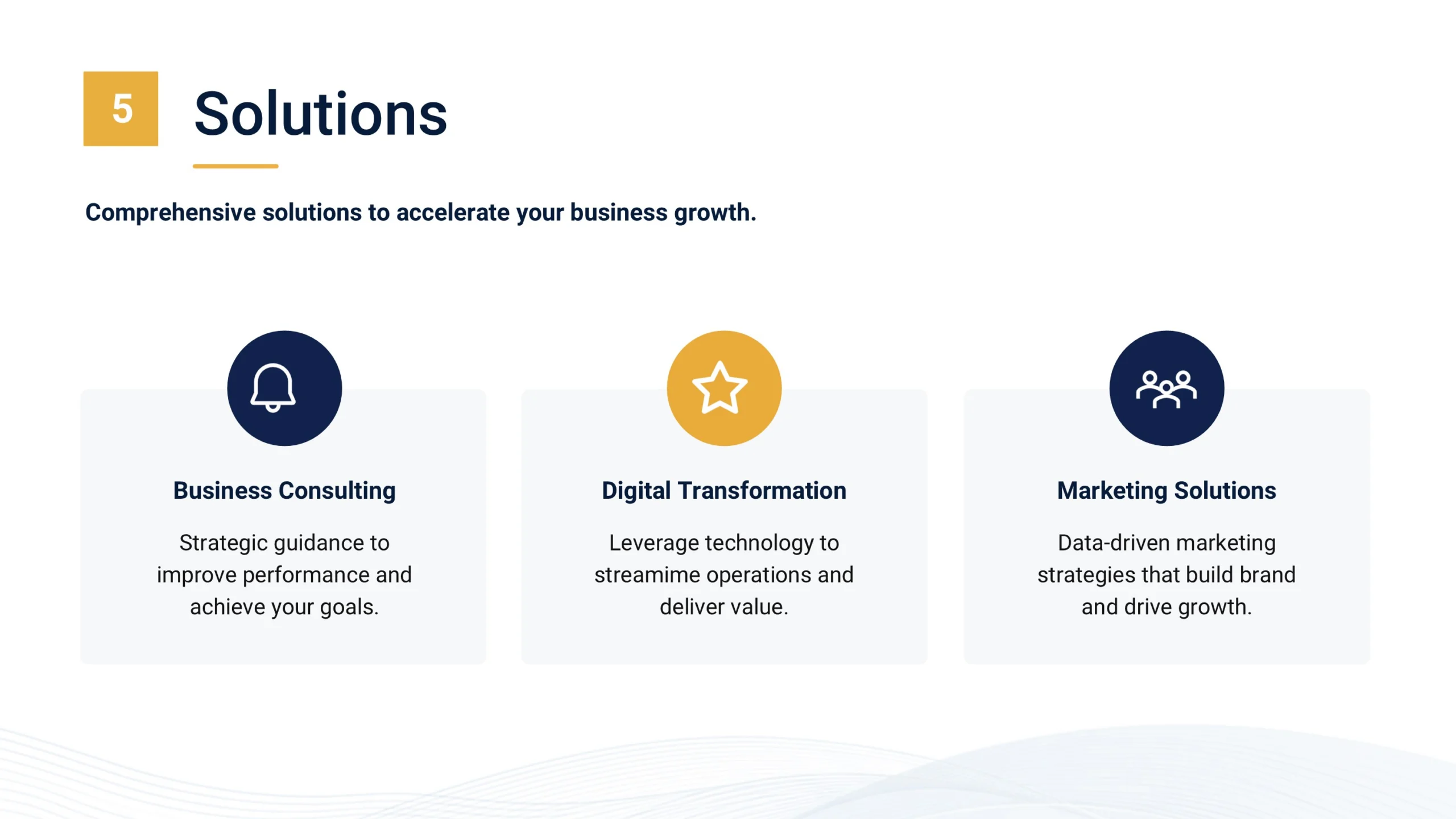 Professional Presentation Template Solutions Scaled