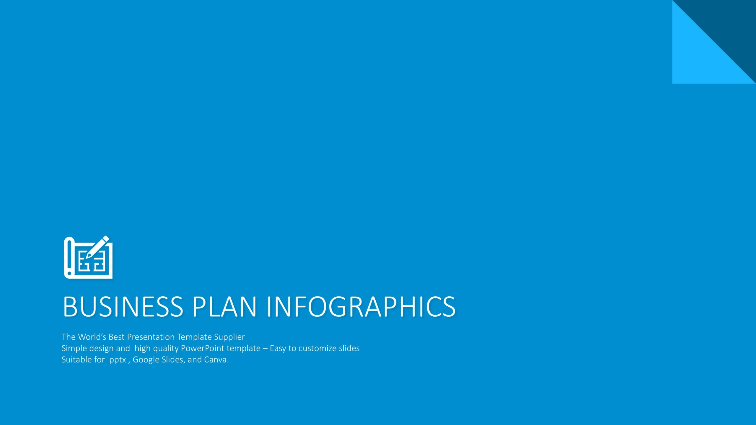 Modern Business Plan Presentation Template with Infographics 7 Business Plan Slide Deck Title Slide Scaled