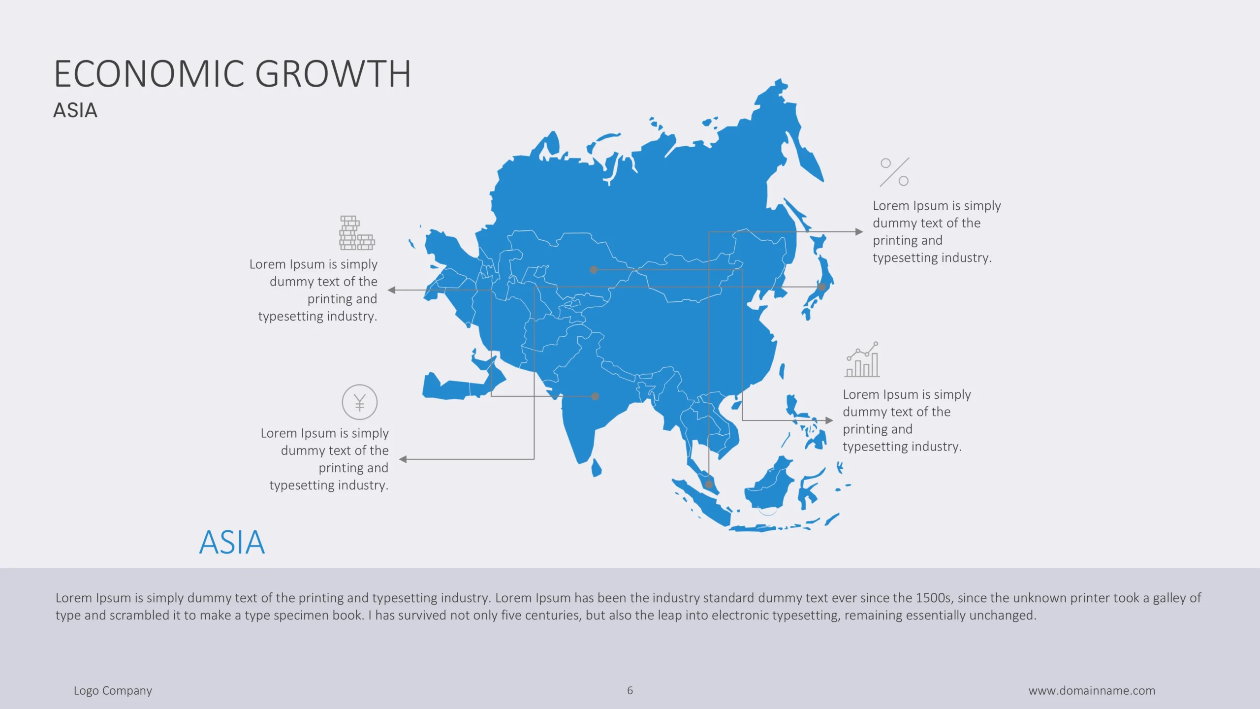 Economic Growth Infographics Presentation Template 6 Economic Development Slides Asia Scaled