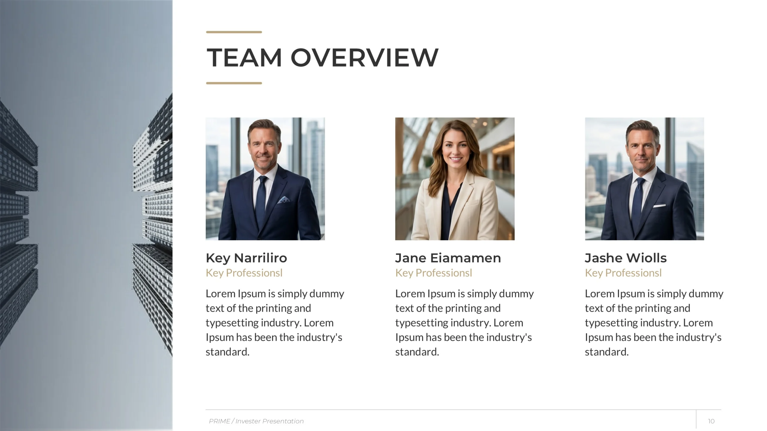 Elegant Real Estate Investor Presentation Template 10 Luxury Property Slides Team Overview Scaled