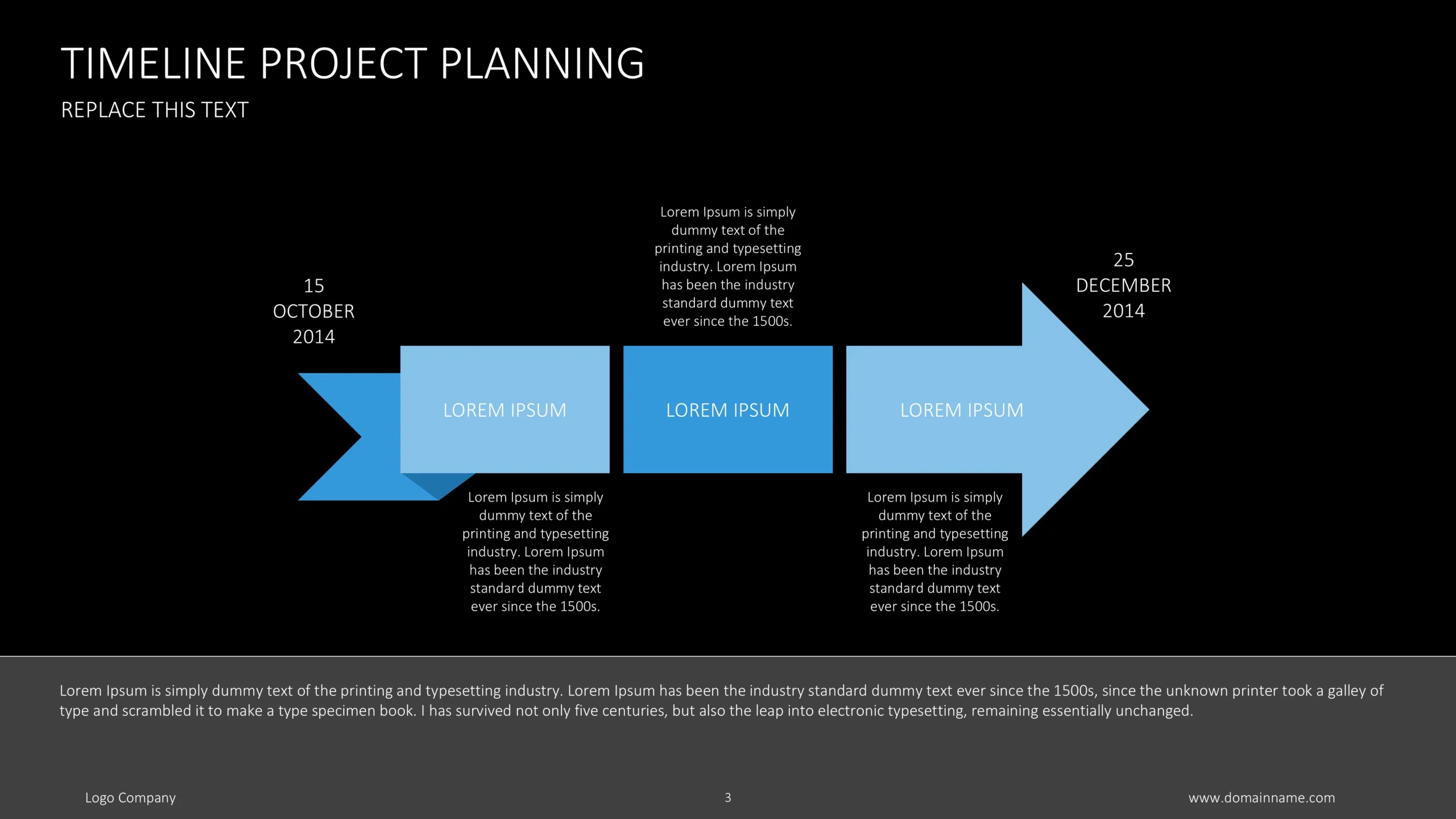 Dynamic Project Timeline Presentation Template 3 Project Schedule Template Quarterly Plan Scaled