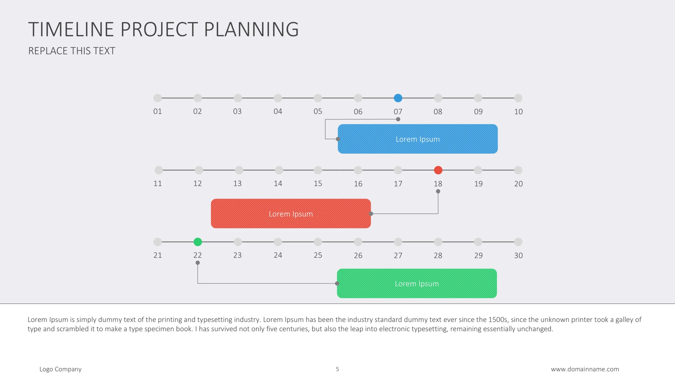 Dynamic Project Timeline Presentation Template 5 Project Timeline Template Milestone Stars Scaled