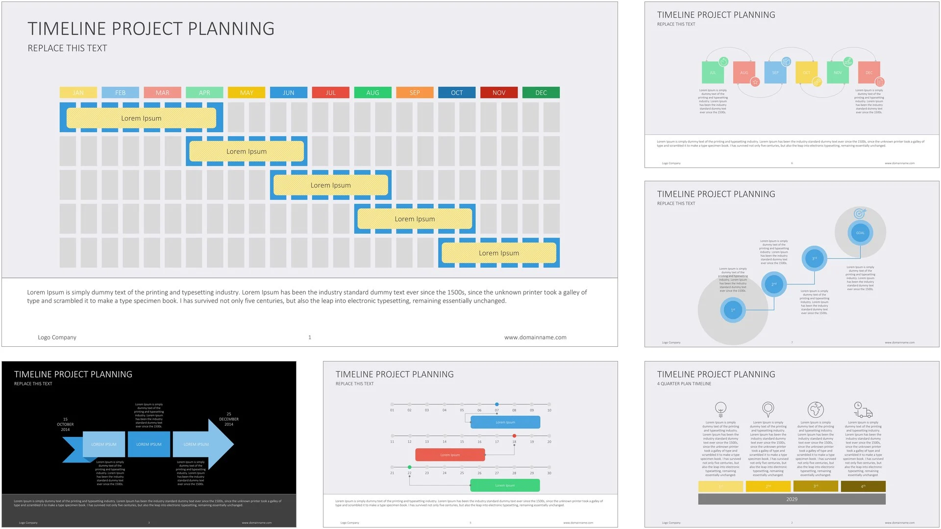Dynamic Project Timeline Presentation Template 9 project-timeline-template-preview-slides