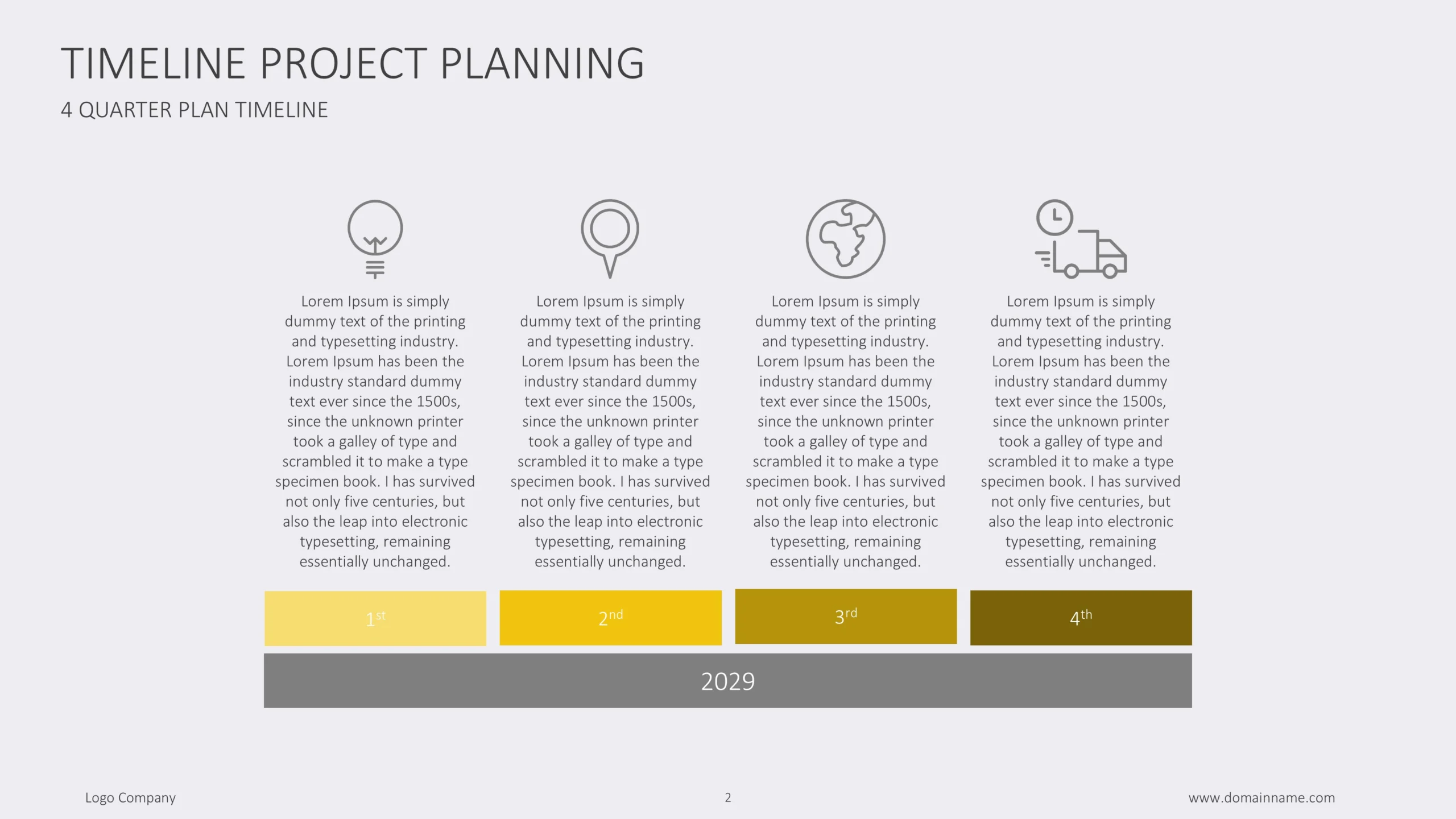 Dynamic Project Timeline Presentation Template 2 Project Timeline Template Yearly Gantt Scaled