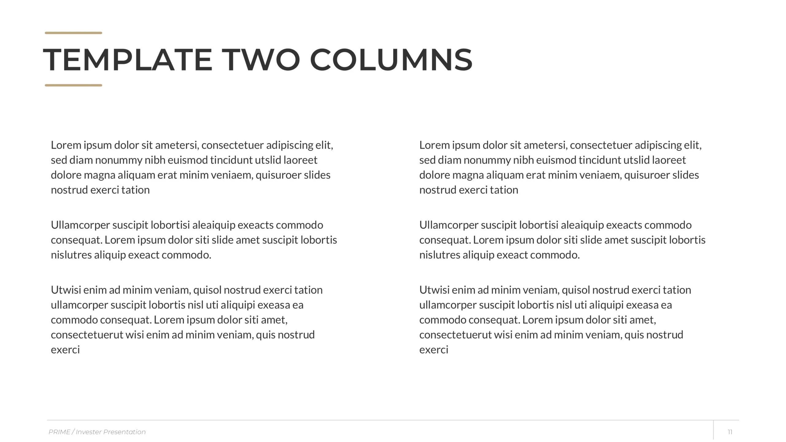 Elegant Real Estate Investor Presentation Template 11 Real Estate Pitch Deck Two Columns Scaled