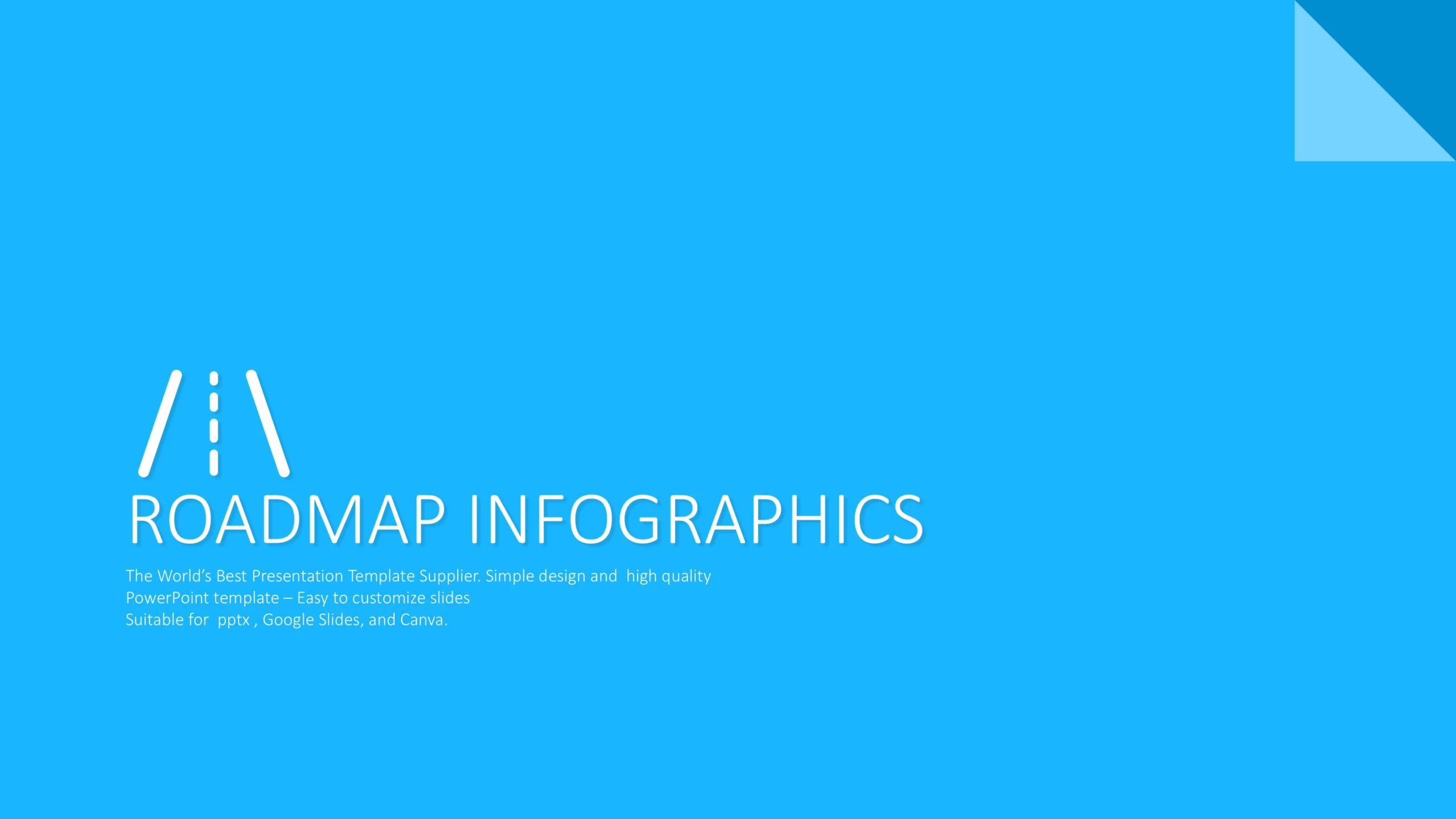 Roadmap Presentation Template for Strategic Planning 2 Roadmap Infographics Title Slide Scaled