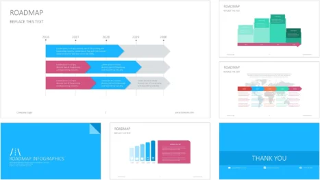 roadmap-presentation-template-preview-slides