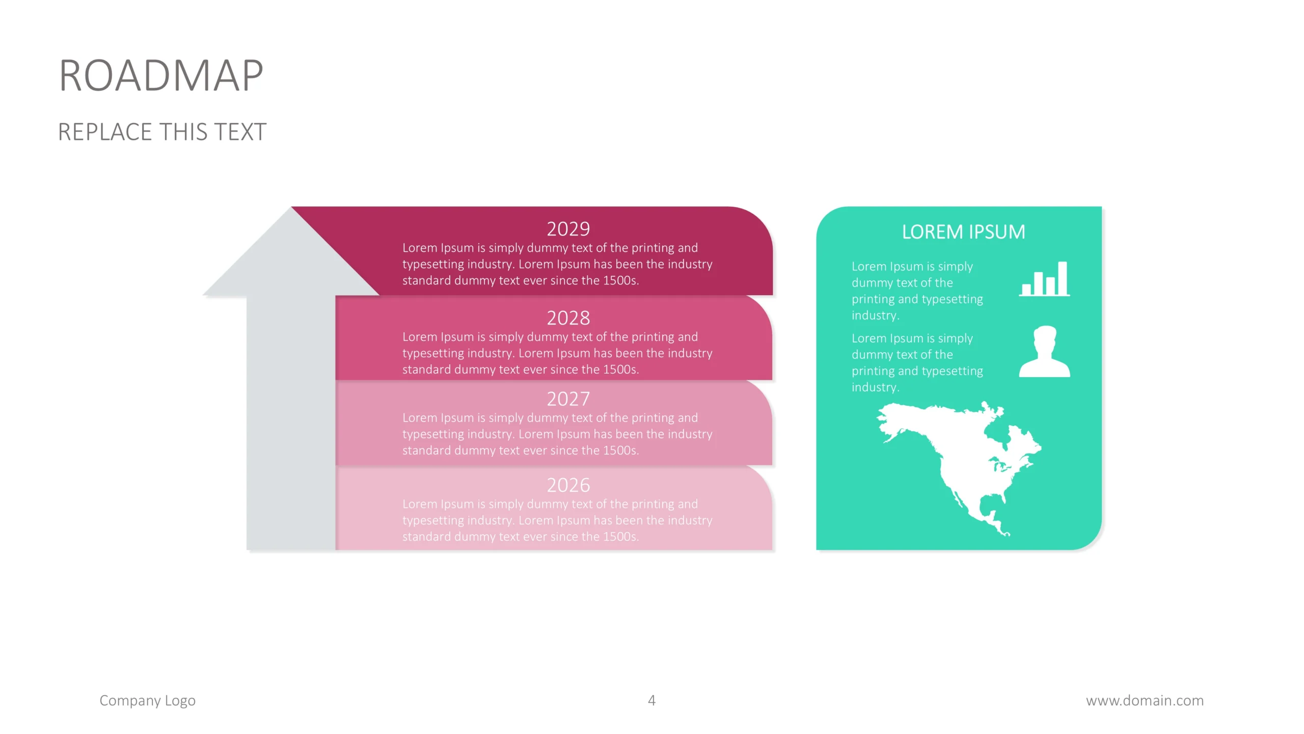 Roadmap Presentation Template for Strategic Planning 4 Strategic Timeline Template Arrow Flow Scaled
