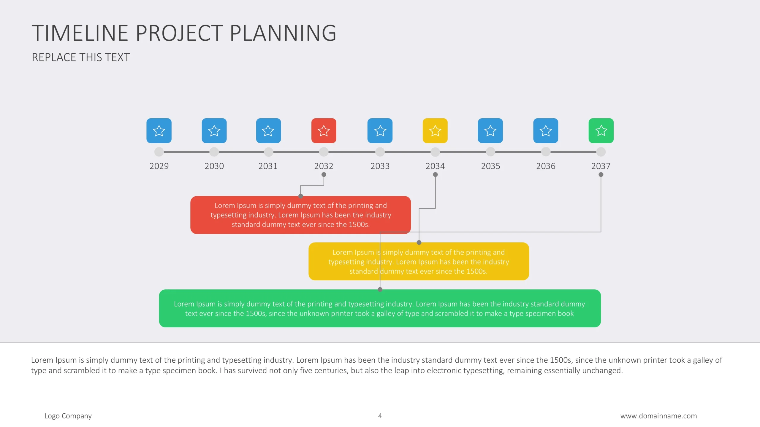Dynamic Project Timeline Presentation Template 4 Timeline Slide Template Arrow Flow Scaled